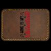 Faux Leather Engravable Patch - Round-Corner Rectangular Thumbnail