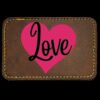 Faux Leather Engravable Patch - Round-Corner Rectangular Thumbnail