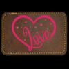 Faux Leather Engravable Patch - Round-Corner Rectangular Thumbnail