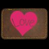 Faux Leather Engravable Patch - Round-Corner Rectangular Thumbnail