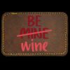 Faux Leather Engravable Patch - Round-Corner Rectangular Thumbnail