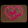 Faux Leather Engravable Patch - Round-Corner Rectangular Thumbnail