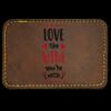 Faux Leather Engravable Patch - Round-Corner Rectangular Thumbnail