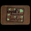 Faux Leather Engravable Patch - Round-Corner Rectangular Thumbnail