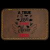Faux Leather Engravable Patch - Round-Corner Rectangular Thumbnail