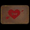 Faux Leather Engravable Patch - Round-Corner Rectangular Thumbnail