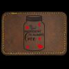 Faux Leather Engravable Patch - Round-Corner Rectangular Thumbnail