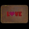 Faux Leather Engravable Patch - Round-Corner Rectangular Thumbnail