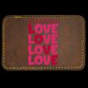Faux Leather Engravable Patch - Round-Corner Rectangular Thumbnail