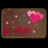 Faux Leather Engravable Patch - Round-Corner Rectangular Thumbnail