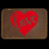 Faux Leather Engravable Patch - Round-Corner Rectangular Thumbnail