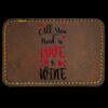 Faux Leather Engravable Patch - Round-Corner Rectangular Thumbnail