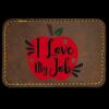 Faux Leather Engravable Patch - Round-Corner Rectangular Thumbnail