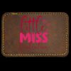 Faux Leather Engravable Patch - Round-Corner Rectangular Thumbnail