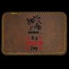 Faux Leather Engravable Patch - Round-Corner Rectangular Thumbnail