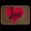 Faux Leather Engravable Patch - Round-Corner Rectangular Thumbnail