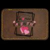 Faux Leather Engravable Patch - Round-Corner Rectangular Thumbnail