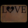 Faux Leather Engravable Patch - Round-Corner Rectangular Thumbnail