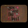 Faux Leather Engravable Patch - Round-Corner Rectangular Thumbnail