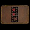 Faux Leather Engravable Patch - Round-Corner Rectangular Thumbnail