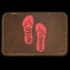 Faux Leather Engravable Patch - Round-Corner Rectangular Thumbnail