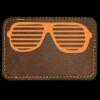 Faux Leather Engravable Patch - Round-Corner Rectangular Thumbnail