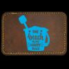 Faux Leather Engravable Patch - Round-Corner Rectangular Thumbnail