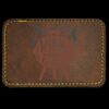 Faux Leather Engravable Patch - Round-Corner Rectangular Thumbnail