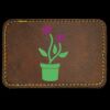 Faux Leather Engravable Patch - Round-Corner Rectangular Thumbnail