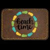 Faux Leather Engravable Patch - Round-Corner Rectangular Thumbnail