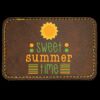 Faux Leather Engravable Patch - Round-Corner Rectangular Thumbnail