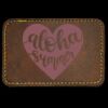 Faux Leather Engravable Patch - Round-Corner Rectangular Thumbnail