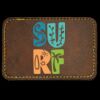 Faux Leather Engravable Patch - Round-Corner Rectangular Thumbnail