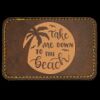 Faux Leather Engravable Patch - Round-Corner Rectangular Thumbnail