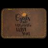 Faux Leather Engravable Patch - Round-Corner Rectangular Thumbnail