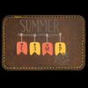 Faux Leather Engravable Patch - Round-Corner Rectangular Thumbnail