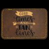Faux Leather Engravable Patch - Round-Corner Rectangular Thumbnail