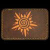 Faux Leather Engravable Patch - Round-Corner Rectangular Thumbnail