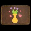 Faux Leather Engravable Patch - Round-Corner Rectangular Thumbnail