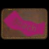 Faux Leather Engravable Patch - Round-Corner Rectangular Thumbnail