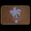 Faux Leather Engravable Patch - Round-Corner Rectangular Thumbnail
