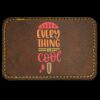Faux Leather Engravable Patch - Round-Corner Rectangular Thumbnail