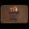 Faux Leather Engravable Patch - Round-Corner Rectangular Thumbnail