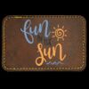 Faux Leather Engravable Patch - Round-Corner Rectangular Thumbnail
