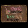 Faux Leather Engravable Patch - Round-Corner Rectangular Thumbnail