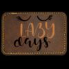 Faux Leather Engravable Patch - Round-Corner Rectangular Thumbnail
