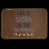 Faux Leather Engravable Patch - Round-Corner Rectangular Thumbnail