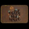 Faux Leather Engravable Patch - Round-Corner Rectangular Thumbnail