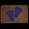 Faux Leather Engravable Patch - Round-Corner Rectangular Thumbnail