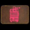 Faux Leather Engravable Patch - Round-Corner Rectangular Thumbnail